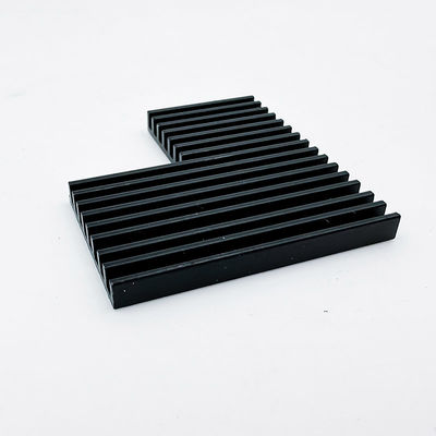 Aluminiowe części do obróbki CNC Czarny anodowany radiator do oświetlenia LED w szklarniach