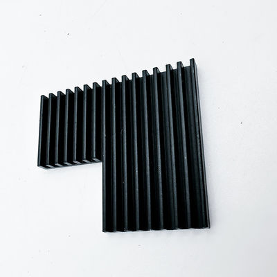 Aluminiowe części do obróbki CNC Czarny anodowany radiator do oświetlenia LED w szklarniach