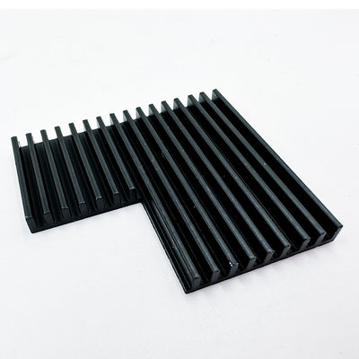 Aluminiowe części do obróbki CNC Czarny anodowany radiator do oświetlenia LED w szklarniach