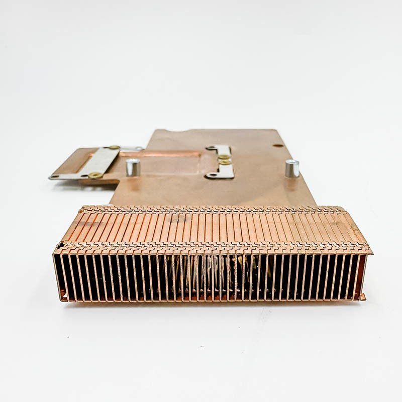 Radiator z czystej miedzi, grzejnik zębaty o dużej gęstości, elementy elektroniczne, radiator z zębem łopaty, płyta miedziana